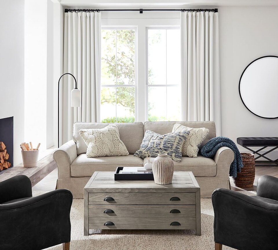 Antique Bronze Curtain Rod & Wall Bracket Pottery Barn Australia